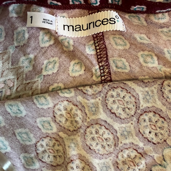 Maurices Multicolor Patterned Halter Top - Picture 3 of 6